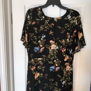 Floral silky dress